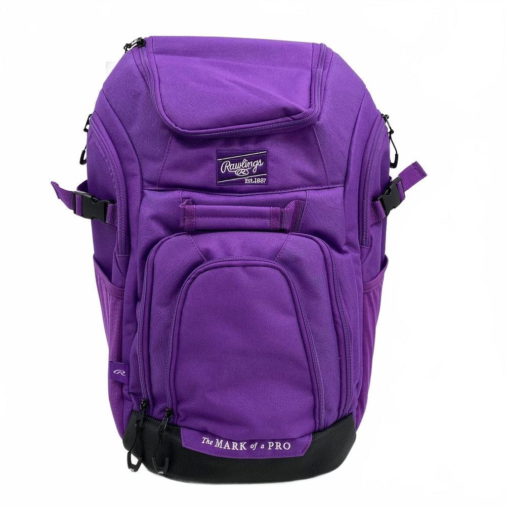 Rawlings Kids Purple Backpack | Adjustable OS Bag
